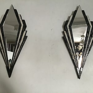 Art Deco Pair of stylish mirrors classic design