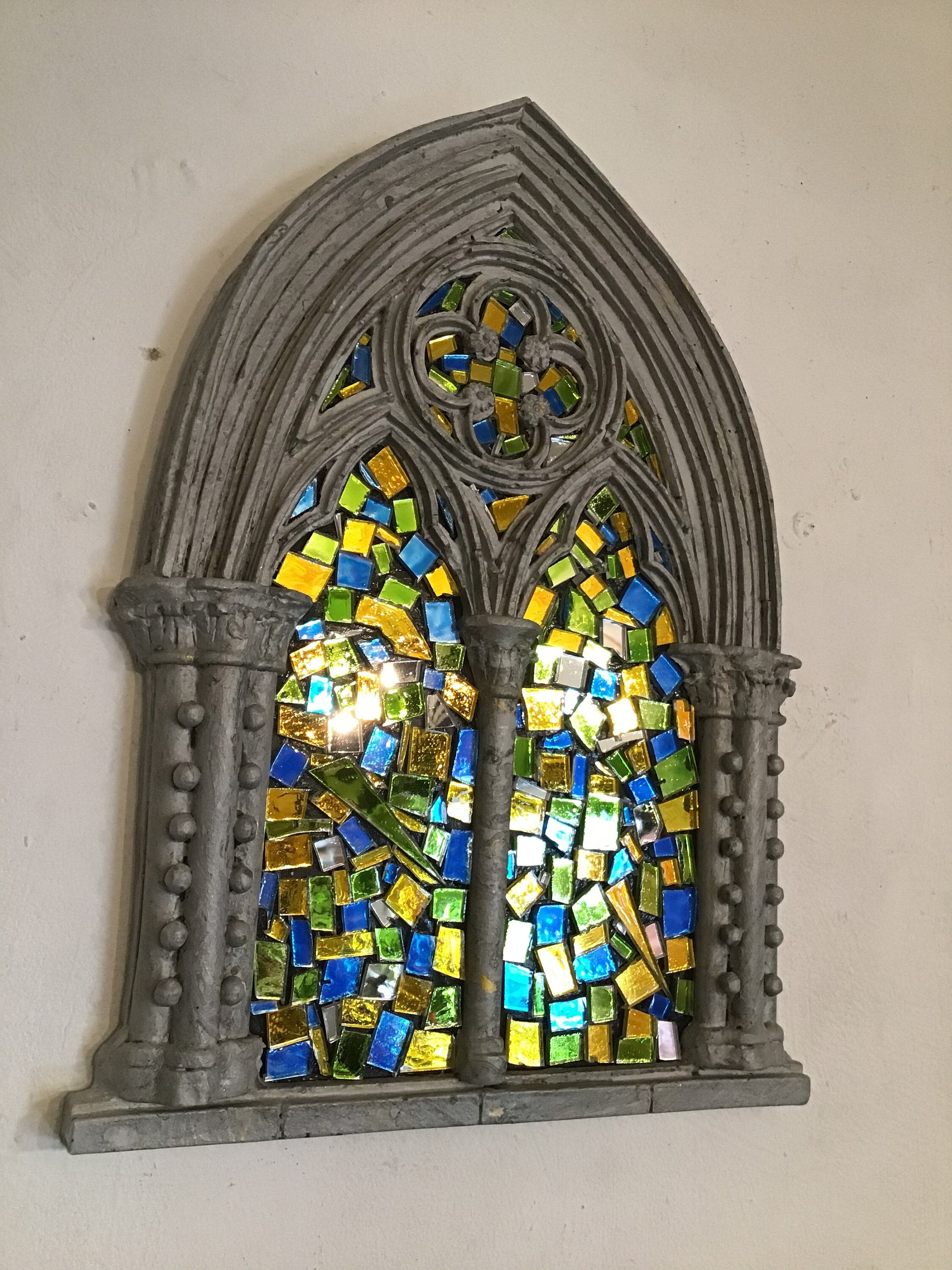 Gothic arch mirror handcrafted picture art U.K Artist design | Etsy