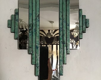 Spiegel, Art Deco, handgefertigt, dekoratives Kunstdesign, Heimdekoration