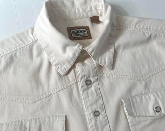 Men's Vintage style Workwear Shirt | C. E. Schmidt Workwear, Casual Shirt | Size L