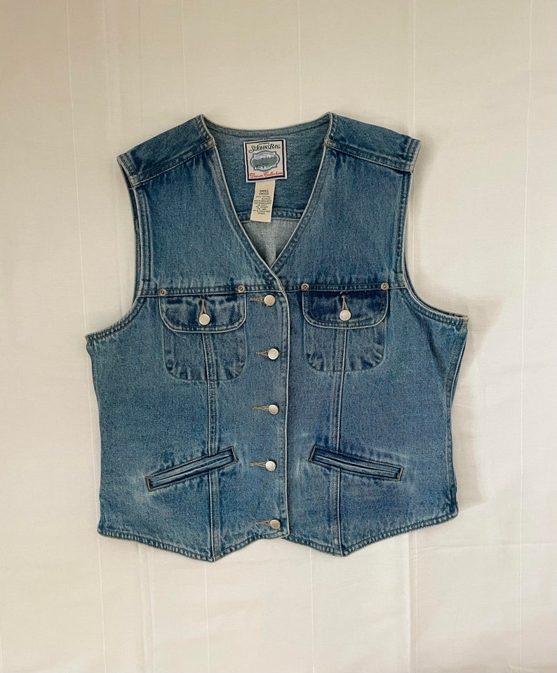 Vintage denim vest size S