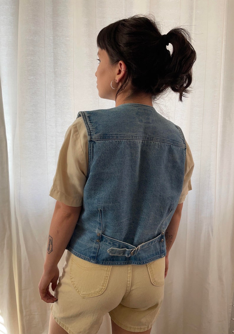 Vintage denim vest size S
