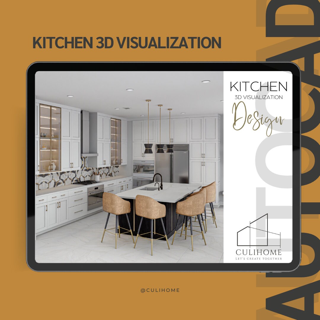 3D Online Visualization I Kitchen Design I Realistic Visualization - Etsy