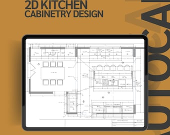 AutoCAD Full Kitchen/Dining Design Package - Completed and Detailed Design Solution