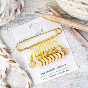 Numbered Stitch Markers Set, Knitting Notions, Snag Free Stitch Markers, Progress Keepers, Crochet tools, Knitting tools, gift for mom