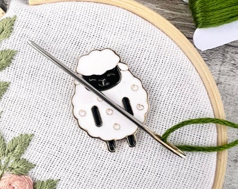 Sheep Needle Minder Needle Threader Magnetic for Cross Stitch, Embroidery Darning Sewing needle keeper
