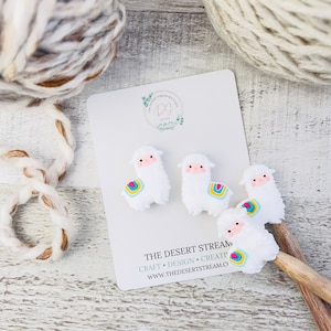 Llama Knitting Needle Point Protectors, Stitch Stoppers, Knitting Notions, Needle Huggers, Knitting Accessories