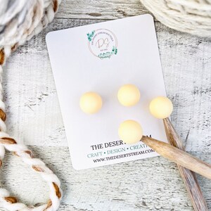 Cream Stitch Stoppers, Knitting Needle Point Protectors, Knitting Notions, Knitting Accessories