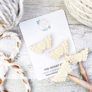 Angel Wings Stitch Stoppers, Knitting Needle Point Protectors, Knitting Notions, Knitting Accessories