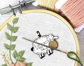 Sheep Matthew Verse Minder Needle Threader Magnetic for Cross Stitch, Embroidery Darning Sewing needle keeper.