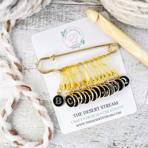 Crochet Hook Size Reminders and Project Organizer, Letter Markers for US Crochet Sizes B-Q