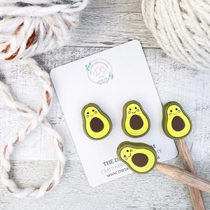 Avocado Stitch Stoppers, Knitting Needle Point Protectors, Knitting Notions, Knitting Accessories