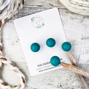 Teal Stitch Stoppers, Knitting Needle Point Protectors, Knitting Notions, Knitting Accessories