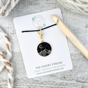 Mountain Stitch Marker, Knitting Notions, Snag Free Stitch Marker, Progress Keeper, Crochet tools, Knitting tools, gift for mom