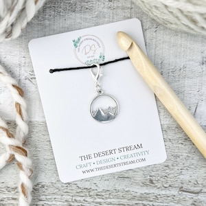 Mountain Stitch Marker, Knitting Notions, Snag Free Stitch Marker, Progress Keeper, Crochet tools, Knitting tools, gift for mom