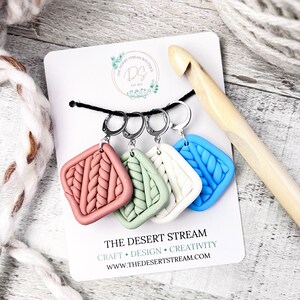 Granny Square Stitch Markers Set, Knitting Notions Tin, Snag Free Stitch Markers, Progress Keepers, Crochet tools, Knitting tools