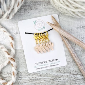 Cactus Stitch Markers Set, Knitting Notions Tin, Snag Free Stitch Markers, Progress Keepers, Crochet tools, Knitting tools, gift for mom