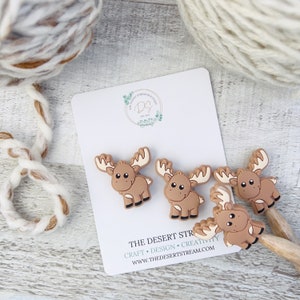 Moose Knitting Needle Point Protectors, Stitch Stoppers, Knitting Notions, Needle Huggers, Knitting Accessories