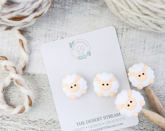 Sheep Stitch Stoppers, Knitting Needle Point Protectors, Knitting Notions, Knitting Accessories
