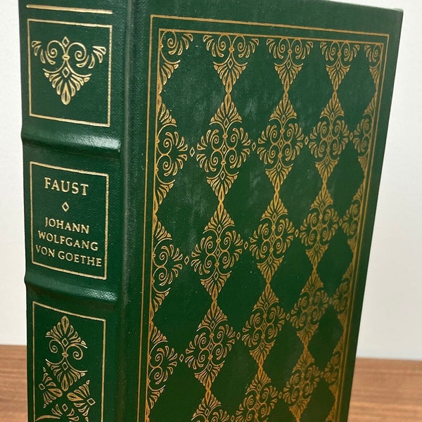 Faust by Johann Wolfgang von Goethe - Franklin Library, Vintage 1981 Hardcover Book / Leatherbound, Literature Gift