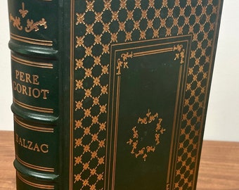 Pere Goriot by Balzac - Franklin Library, Vintage Leatherbound Hardcover Book / Literature Decor, Gift