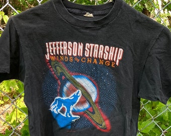 Vintage 1982 Jefferson Starship Winds of Change T-Shirt - Screen Stars Medium / Rock Tee