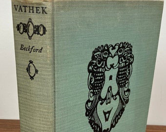 Vathek by William Beckford - Illustrated by Mahlon Blaine, Vintage 1928 Hardcover Book / Arabian Tale, Gothic Decor Gift