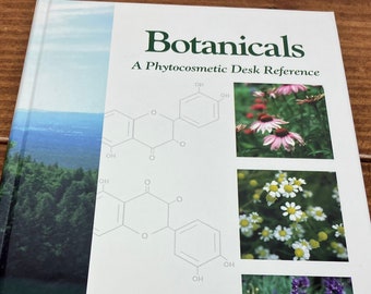 Botanicals - A Phytocosmetic Desk Reference by Frank S. D'Amelio, Vintage Hardcover Book / Botany, Plants, Herbalist, Aromatherapy Decor