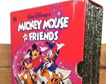 Mickey Mouse & Friends Golden Books - Walt Disney, Vintage Book Set, 1990 Children's Book Collection