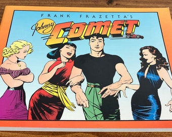Johnny Comet by Frank Frazetta - Vintage 1991 Paperback Book / Comic Book Illustrator, Decor Gift