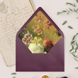 Fine Art Envelope Liners & A7 Envelopes. Printed Envelope Liners for Invitations