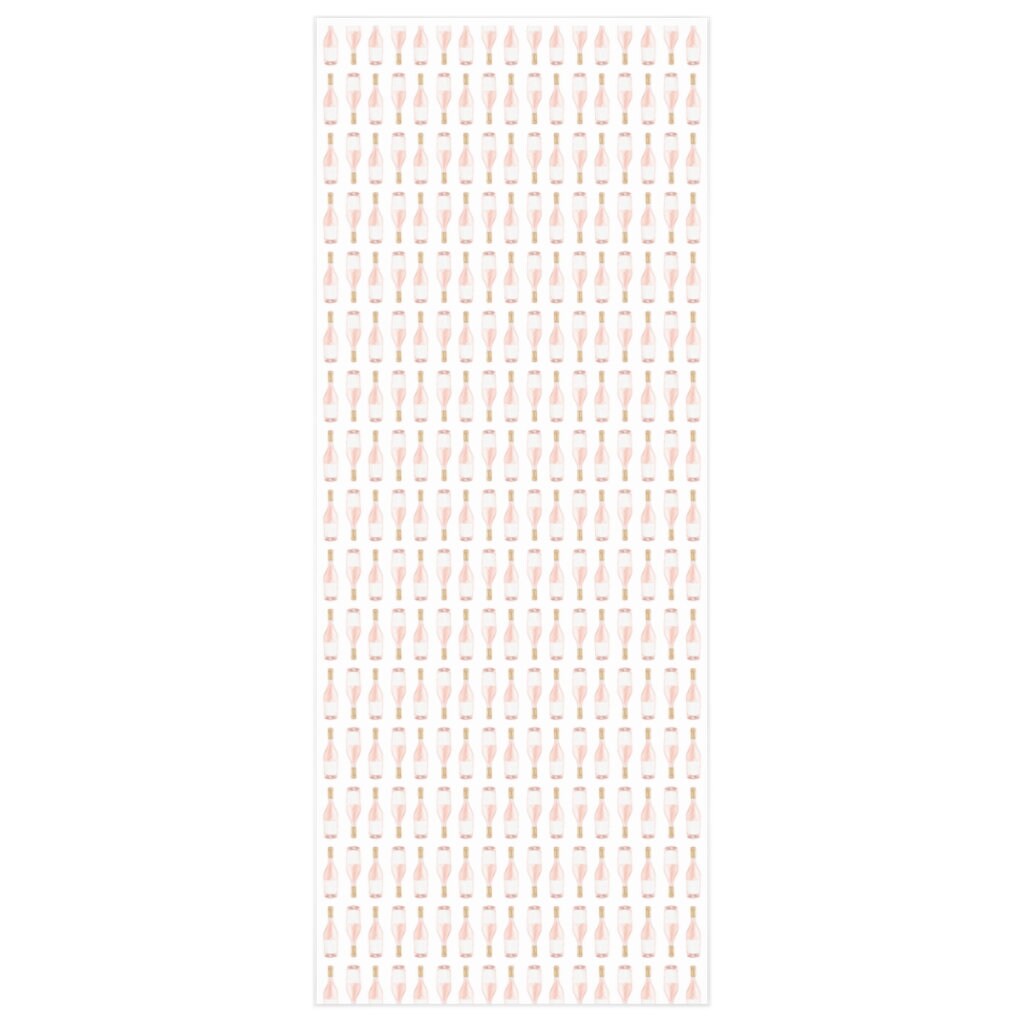 Pink Champagne Wrapping Paper / Bridal Shower Wrapping Paper