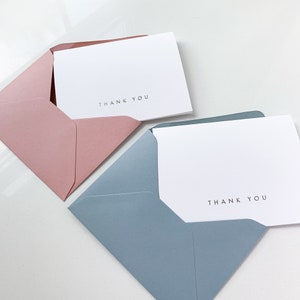 Silver Foil Pressed Thank You Cards / Set of 10 - Etsy