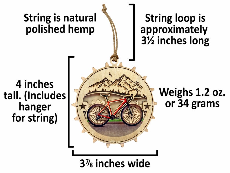 Medium Moving Road Bike/bicycle Fidget Christmas Ornament / Road Biking