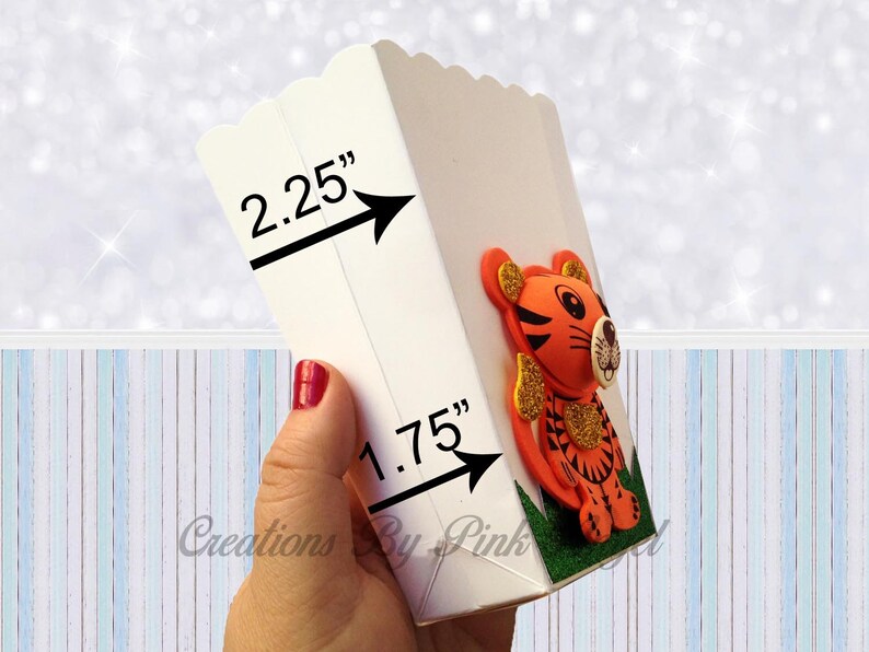 Jungle 1st Birthday Favors Noah Ark Treat Box Favors Set of 12 Safari Popcorn Boxes Safari Baby Shower Goodie Box Favors