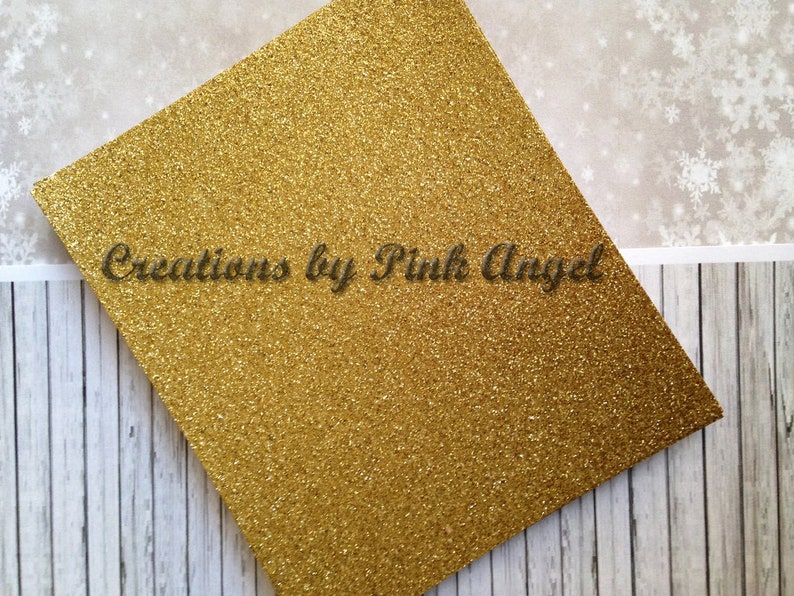 25 Gold Glitter Cardstock Sheets DIY Party or Wedding Etsy