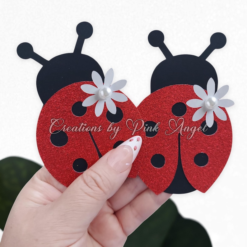 Ladybug Cutouts, Love Bug Party Decorations, Set of 5 or 10 Ladybugs ...