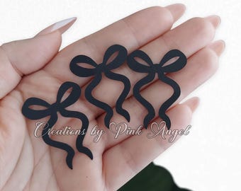 Bow Confetti, Bridal Shower, Baby Shower, Birthday Party Decor, 50PCS Glitter or Regular Colors