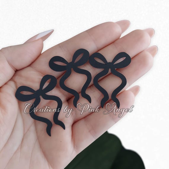 Bow Confetti, Bridal Shower, Baby Shower, Birthday Party Decor, 50PCS Glitter or Regular Colors
