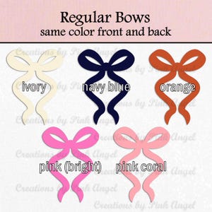 May include: 5 cardstock bows in various colors.
