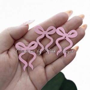 Coquette Bow Confetti, Baby Shower, Bridal Shower She's Tying the Knot Table Scatter, 50PCS