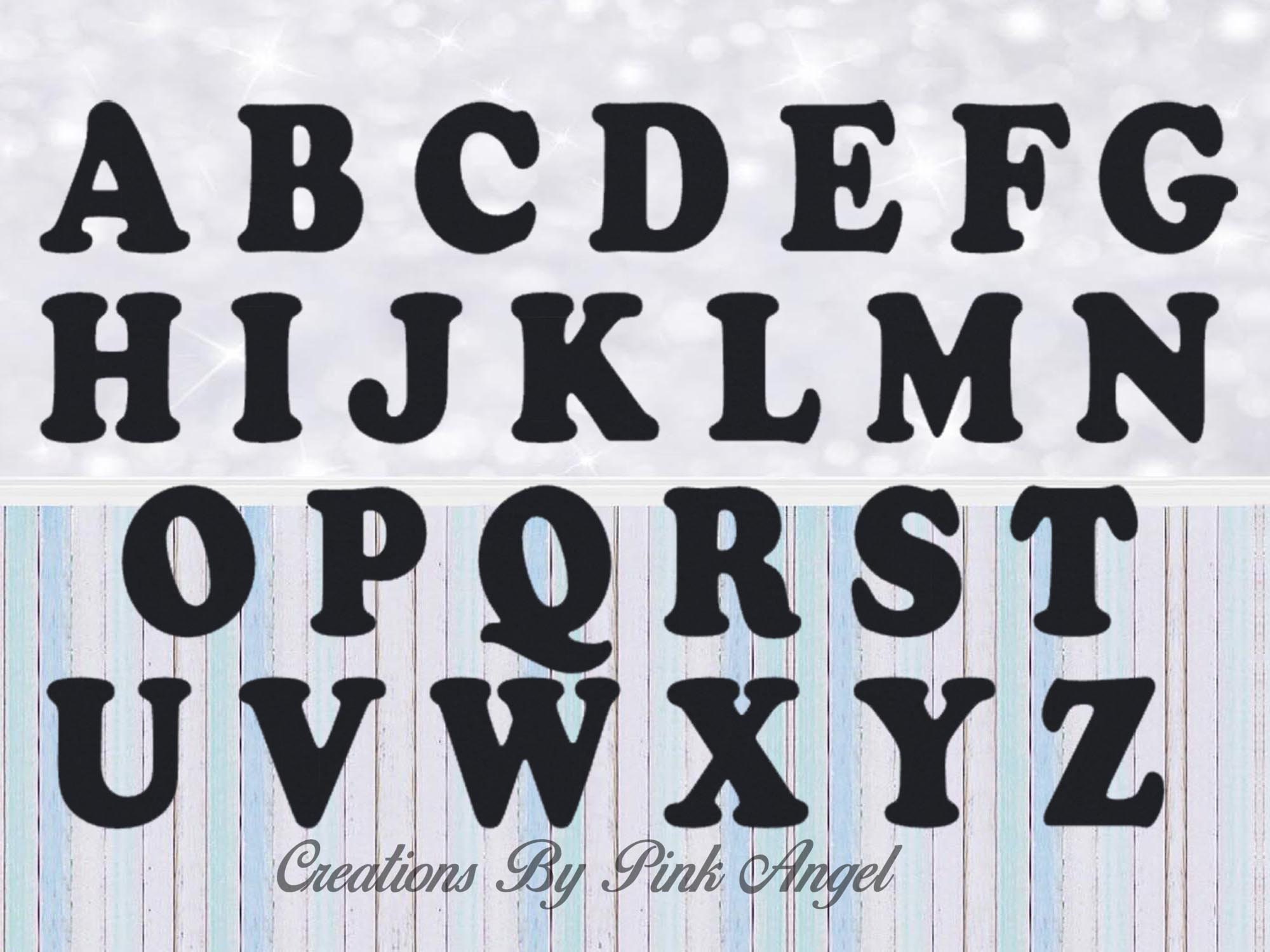 Any Text or Number Bold Letter Cutouts Letter Cardstock Die Etsy