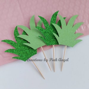 Pineapple Cupcake Toppers, Tropical Party Toppers Pack of 6 or More