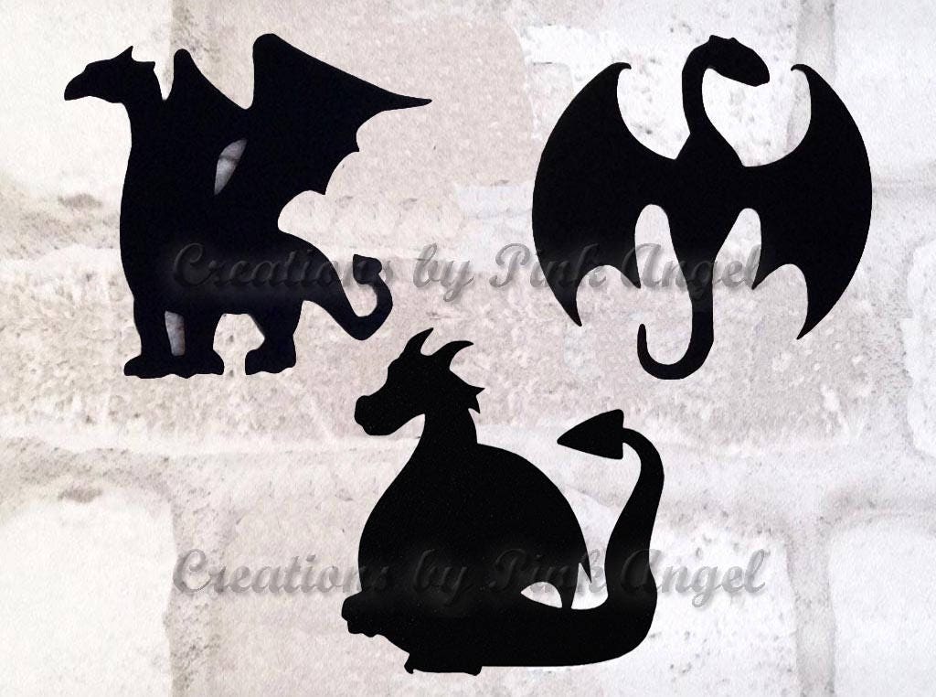 12 or 24 Dragon Cutouts Dragon Die Cuts or Paper Punches | Etsy
