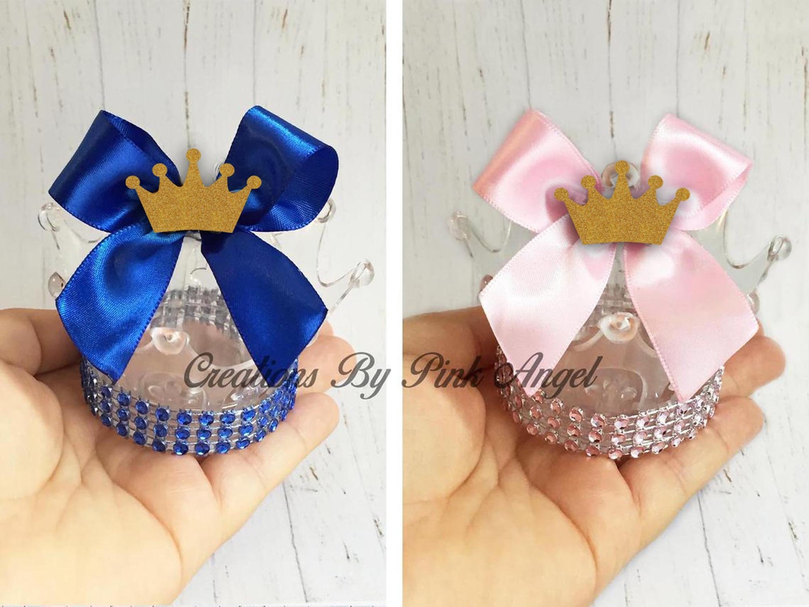 Pack of 6 Crown Party Favors Fillable Crown Favor Box Prince Etsy