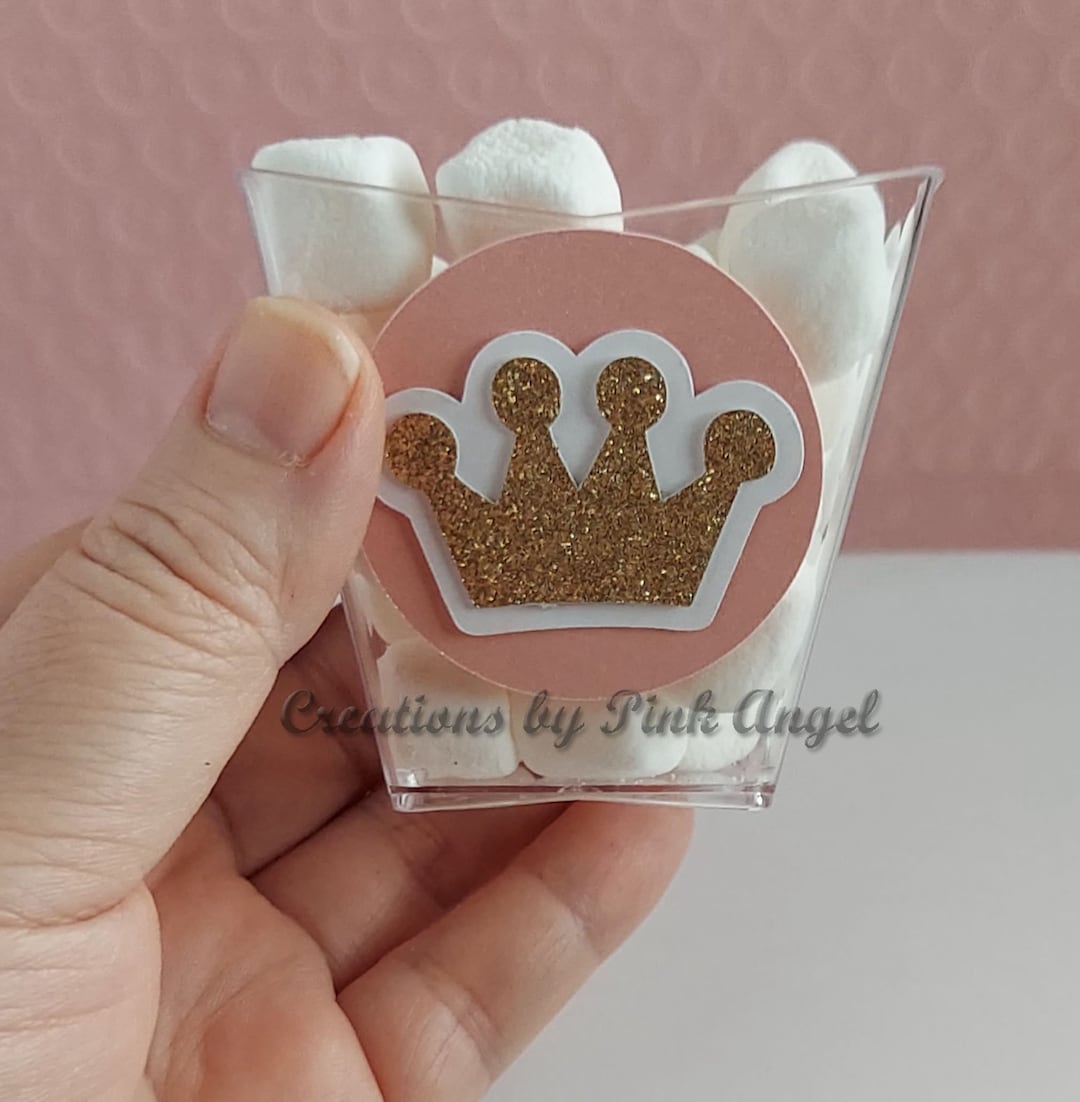 24 Little Princess Fillable Dessert Cups for Baby Shower or Birthday ...