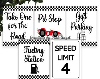 Speed Limit 4 Race Car Party, Non-Editable PDF DIGITAL DOWNLOAD Printable