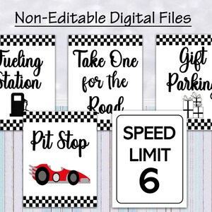 Speed Limit 6 Race Car Birthday, Fueling Station, Pit Stop PDF DIGITAL ...