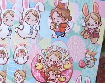 Hannibal - Hannigram NOT DEAD Easter Stickers