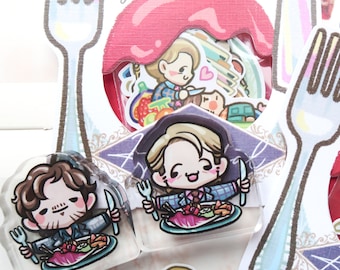Dine with Hannibal - Foodie Buddies Stickers and Acrylic Stands Bundle